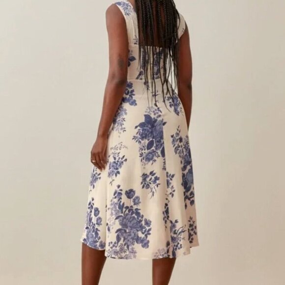 Reformation Fulton Midi Dress in Jasper Print - Picture 2 of 11